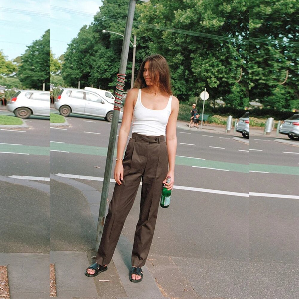 caves collect Kate Cotton Pant size AU 6 XS